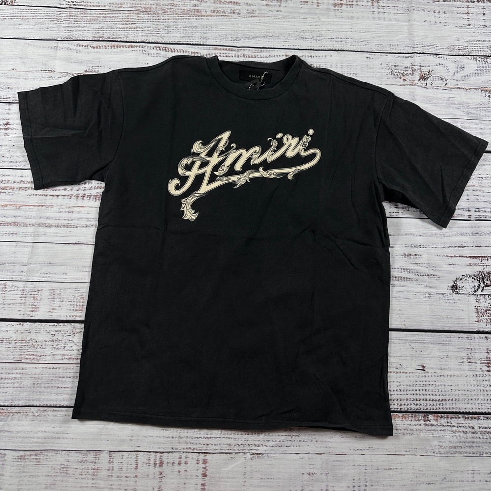 AMIRI Filigree Black T-Shirt Men's Large